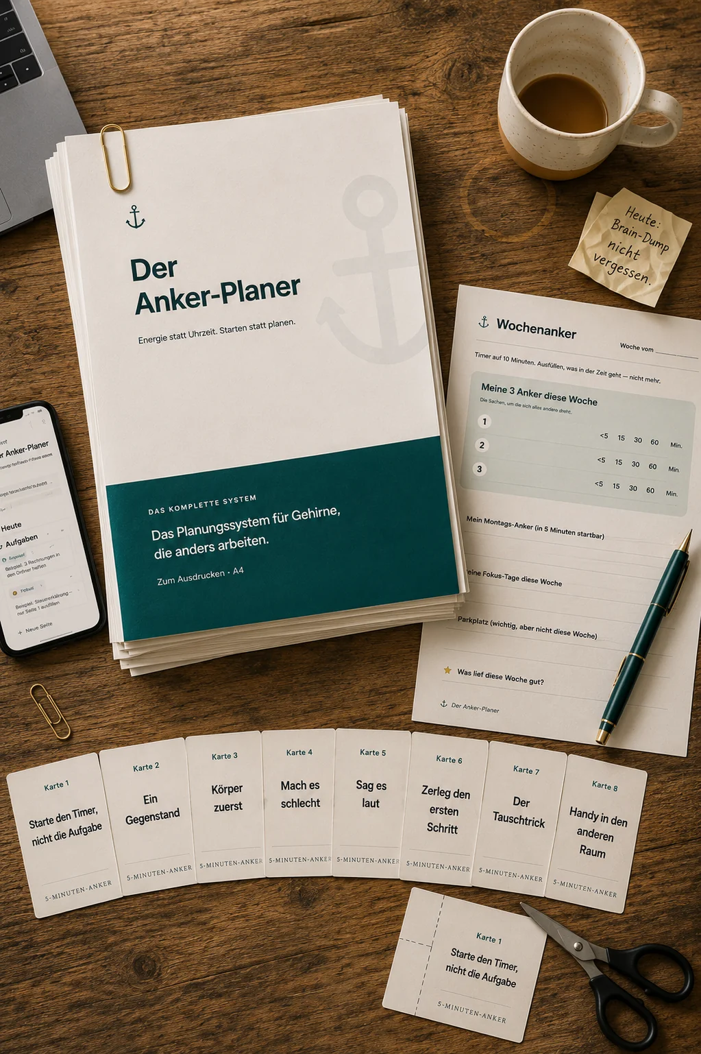 Ancladero — manual en PDF, plantillas imprimibles y tarjetas ancla